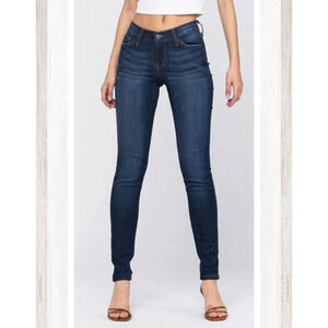 Judy Blue Women's Skinny Jeans - Dark Blue